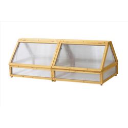 VegTrug Cold Frame Natural 71 in. W X 30 in. D X 26 in. H Raised Bed Greenhouse