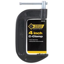 Steel Grip 4 in. Adjustable C-Clamp 1 pc
