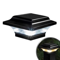 Classy Caps Solar Powered 0.28 W LED Post Cap Light 1 pk