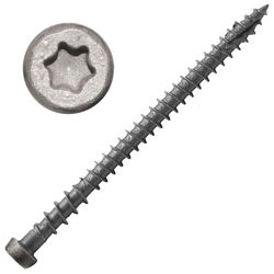 Screw Products No. 10 X 2-3/4 in. L Pebble Gray Star Flat Head Deck Screws 350 pc