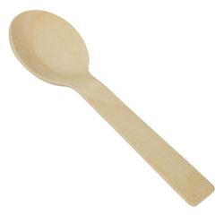 R&M International Corp International Brown Birch Wood Disposable Wood Spoon