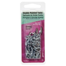 HILLMAN Anchor Wire No. 9 X 7/16 in. L Galvanized Steel Double Point Tacks 1 pk