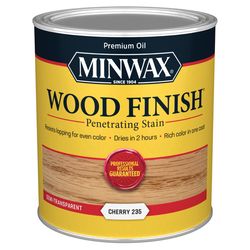 Minwax Wood Finish Semi-Transparent Cherry Oil-Based Penetrating Wood Stain 1 qt