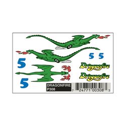 PineCar Dry Transfer Decal Multicolored