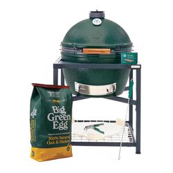 Big Green Egg 24 in. XLarge EGG Package with Modular Nest Charcoal Kamado Grill and Smoker Green