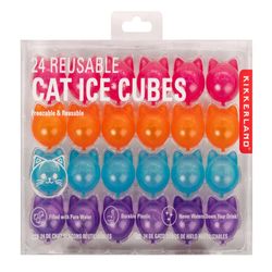 Kikkerland Multicolored Polyethylene Reusable Cat Ice Cubes