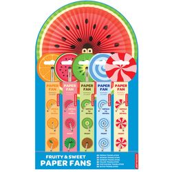 Kikkerland Paper Fan Paper/Schema Wood/PP 1 pk