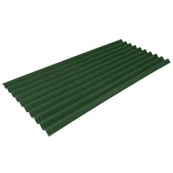 Ondura Premium 38 in. W X 79 in. L Asphalt Roof Panel Green