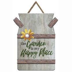 Oak Patch Gifts In the Garden 13.75 in. H X 9 in. L Multicolored Wood Wall Art