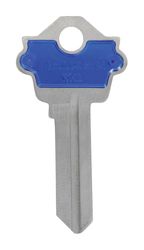 HILLMAN ColorPlus Traditional Key House/Office Key Blank Single Blue