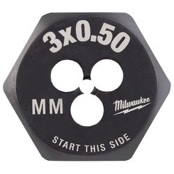 Milwaukee Metric M3X0.5 mm Hex Threading Die