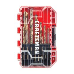 CRAFTSMAN Gold Oxide Drill Bit Set Round Shank 14 pc