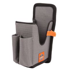 Ergodyne Squids 2 pocket Polyester Handheld Barcode Scanner Holster 3.5 in. L X 8 in. H Gray L