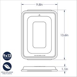 Nordic Ware 9 in. W X 14 in. L Pan Cover