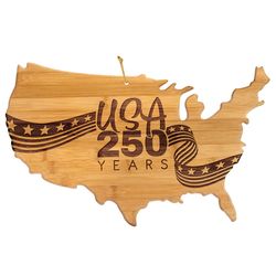 Totally Bamboo 18 in. L X 11 in. W X 1 in. Bamboo 250th Anniversary Cutting Board