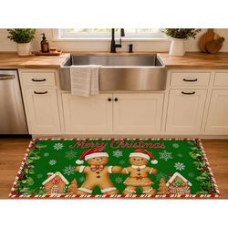 Briarwood Lane 22 in. W X 10 in. L Multi-Color Gingerbread Lane Polyester Door Mat