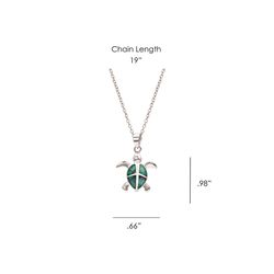 Montana Silversmiths Women's Turtle Love Pendant Silver Necklace Water Resistant