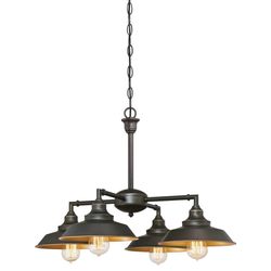 Westinghouse Iron Hill Oil Rubbed Bronze Brown 4 lights Chandelier