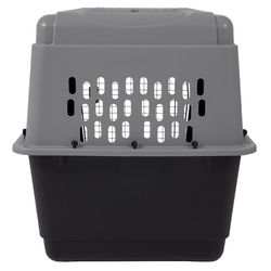 Aspen Pet Pet Porter Extra Large Plastic Pet Kennel Gray 30 in. H X 27 in. W X 40 in. D