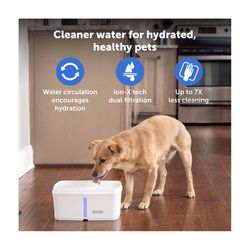 PetSafe White Plastic 140 oz Pet Water Fountain For All Animals