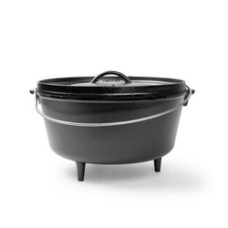 Lodge Cast Iron Dutch Oven 12 in. 8 qt Black