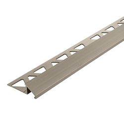 PROVA 0.44 in. H X 1.52 in. W X 96 in. L Prefinished Pewter Aluminum Tile Reducer