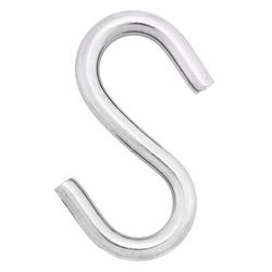 Hampton Small Stainless Steel 3 in. L S-Hook 250 lb 1 pk