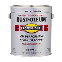 Rust-Oleum Professional Indoor and Outdoor Metallic Aluminum Protective Enamel 1 gal