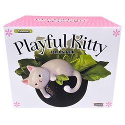 Streamline Ceramic Planter Grey/Black/White/Pink