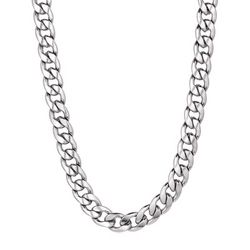 Montana Silversmiths Men's Large Cuban Link Chain Silver Necklace