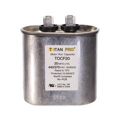 Titan Pro 20 MFD 440 V Oval Run Capacitor