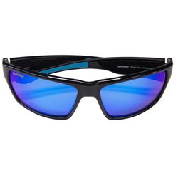 Seachoice Reef Rider Sunglasses Unisex Shiny Black Frame Blue Mirror Lens Polarized