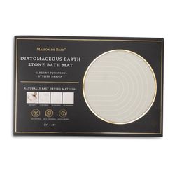 Core Home 24 in. L X 16 in. W White Rubber Bath/Shower Cushion Mat