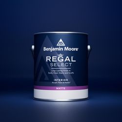 Benjamin Moore Regal Select Matte White Water-Based Interior Latex Wall Paint Interior 1 gal