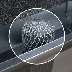Amerimax 3 in. W X 5 in. L Gray Galvanized Steel Gutter Strainer
