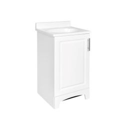 Royal Cabinets Single White Bathroom Vanity 19 in. W X 17 in. D X 33.5 in. H