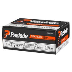 Paslode 5000 Series 1/2 in. W X 5/16 in. L 20 Ga. Wide Crown Staples 5000 pk
