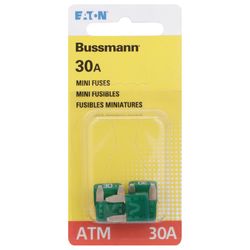 Bussmann 30 amps ATM Green Blade Fuse 5 pk