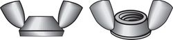 HILLMAN 6-32 in. Zinc-Plated Steel SAE Wing Nut 1 pk
