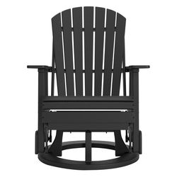 Signature Design by Ashley Hyland Wave Black HDPE Frame Swivel Chair