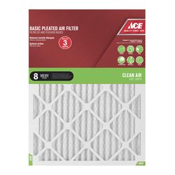 Ace 18 in. W X 25 in. H X 1 in. Synthetic 8 MERV Pleated Air Filter 1 pk