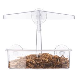 Droll Yankees Wild Bird 0.5 lb Polycarbonate Window Bird Feeder