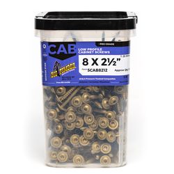 Big Timber No. 8 Sizes X 2-1/2 in. L Star Bronze Fine Cabinet Screws 575 pk