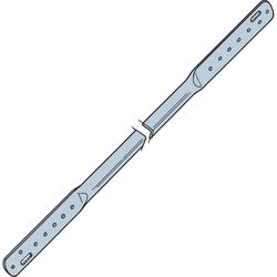Simpson Strong-Tie 27 in. H X 1 in. W 20 Ga. Galvanized Steel Tension Bridging