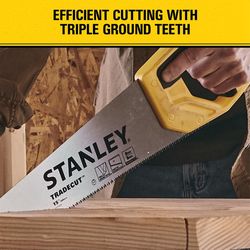 Stanley Tradecut 15 in. Carbon Steel Panel Saw 8 TPI 1 pc