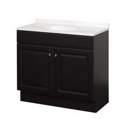 Zenna Home Single Espresso Bathroom Vanity 36 in. W X 18 in. D X 35 in. H