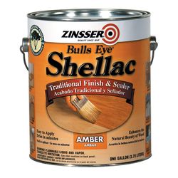Zinsser Bulls Eye Gloss Amber Shellac-Based Shellac Finish and Sealer 1 gal