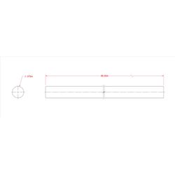 Boltmaster 96 in. L X 0.4 in. D Aluminum Rod 1 pk