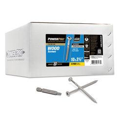 Power Pro No. 10 Ga. X 3-1/2 in. L Stainless Steel Star Flat Head Exterior Deck Screws