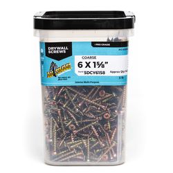 Big Timber No. 6 Sizes X 1 5/8 in. L Phillips Coarse Drywall Screws 5 lb 1109 pk